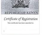 Engineer's registration certificate